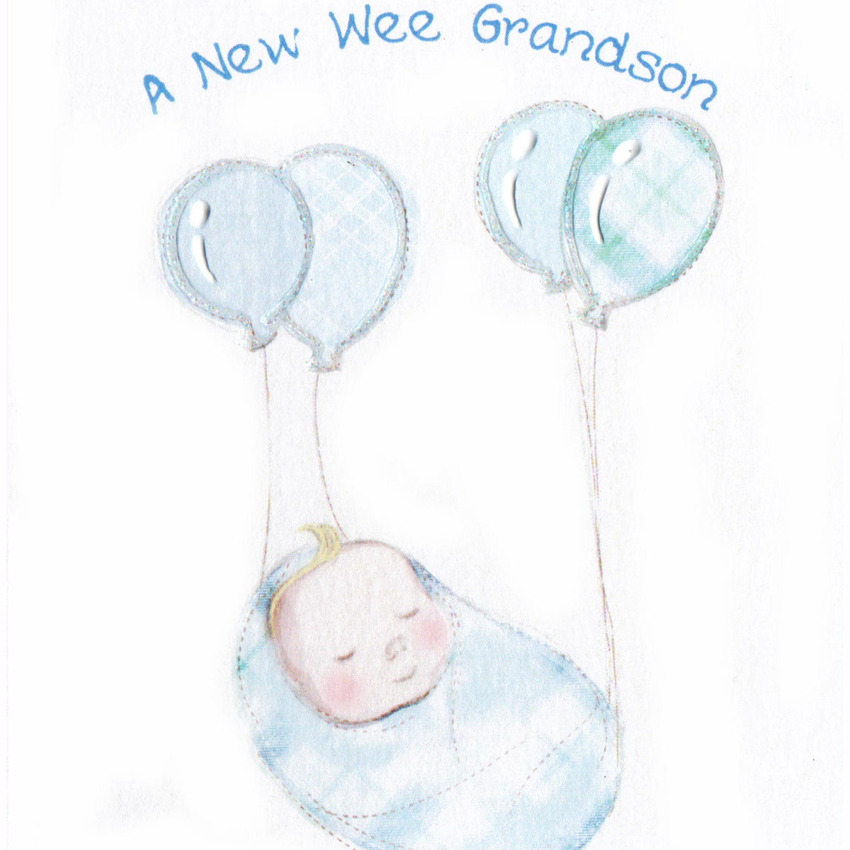 Wee Wishes New Grandson Card – Scarlet Ribbons