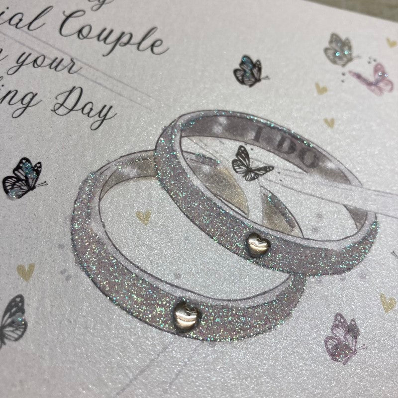 Special Couple Wedding Day Large Card - Rings