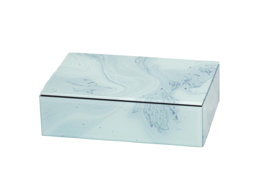 White Marble Trinket Box - Large