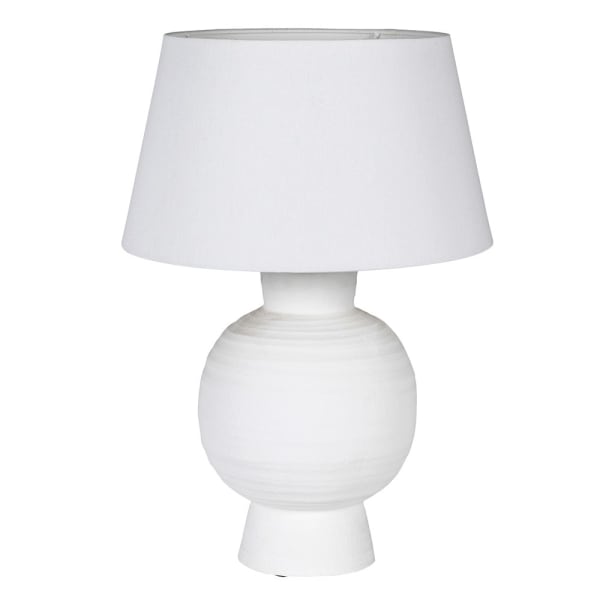 White Ball Table Lamp - Large