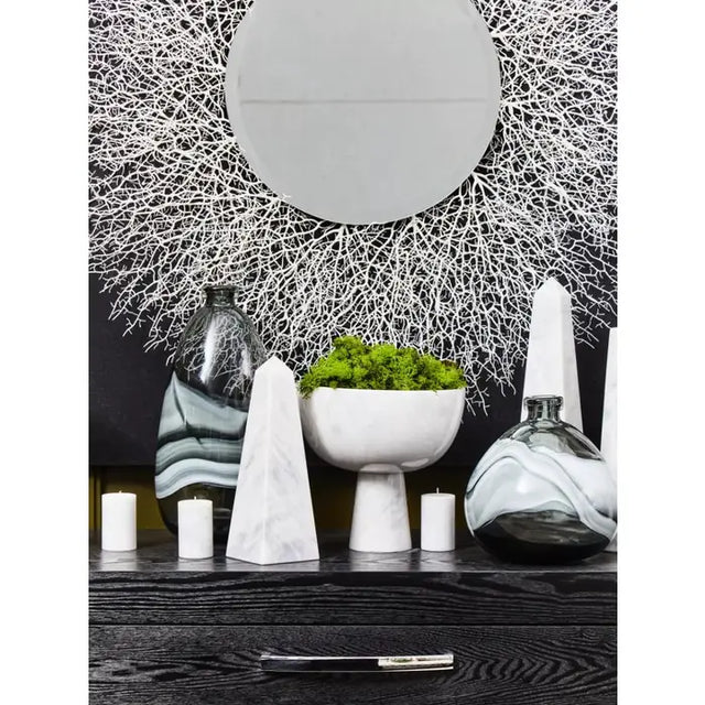 Salmo White Marble Obelisk - Large