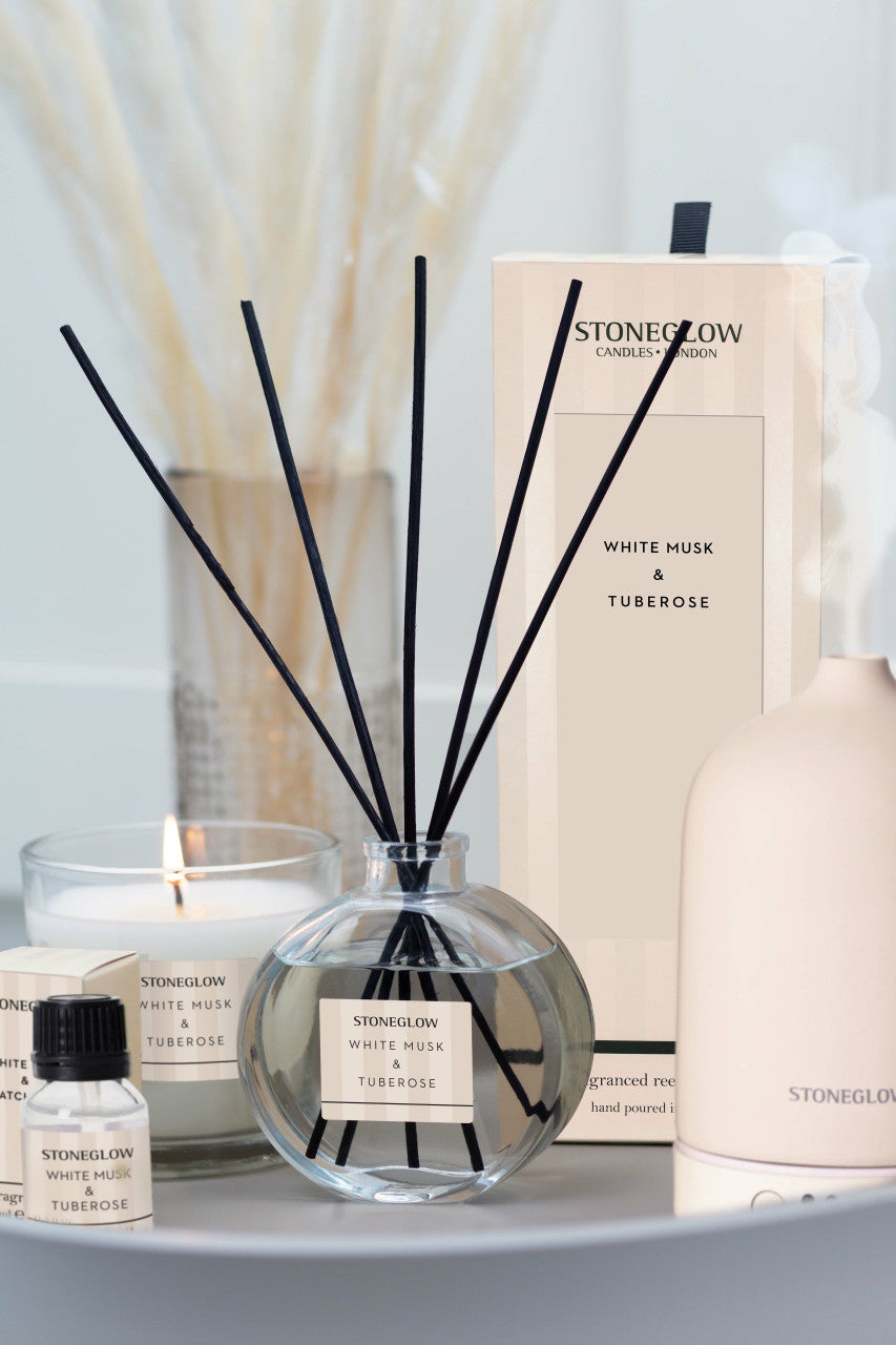 Stoneglow White Musk & Tuberose Candle