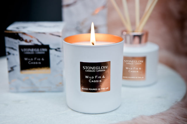 Stoneglow Luna - Wild Fig & Cassis Glass Candle