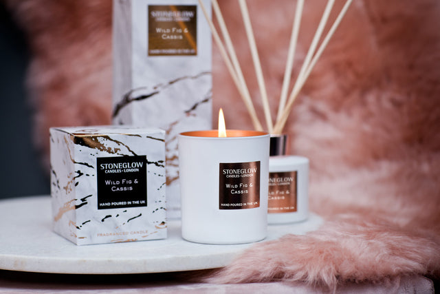 Stoneglow Luna - Wild Fig & Cassis Glass Candle