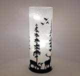 Winter Wonderland Frost Sparkler Light up Cylinder - White