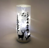 Winter Wonderland Star Sparkler Light up Cylinder - White