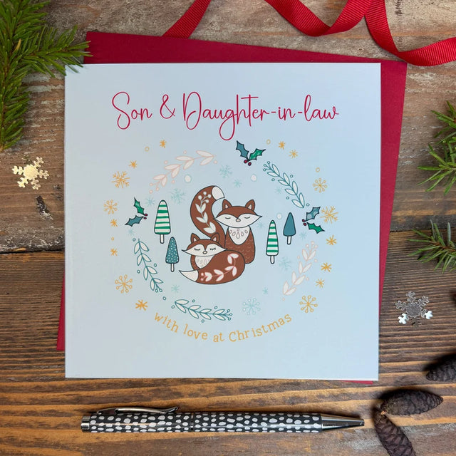 Son & Daughter in law Christmas Card