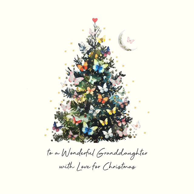 To A Wonderful Granddaughter With Love For Christmas Card
