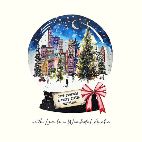 With Love To A Wonderful Auntie Christmas Card