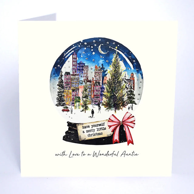 With Love To A Wonderful Auntie Christmas Card