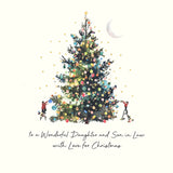 To a Wonderful Daughter and Son in Law With Love for Christmas Card