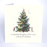 To a Wonderful Daughter and Son in Law With Love for Christmas Card