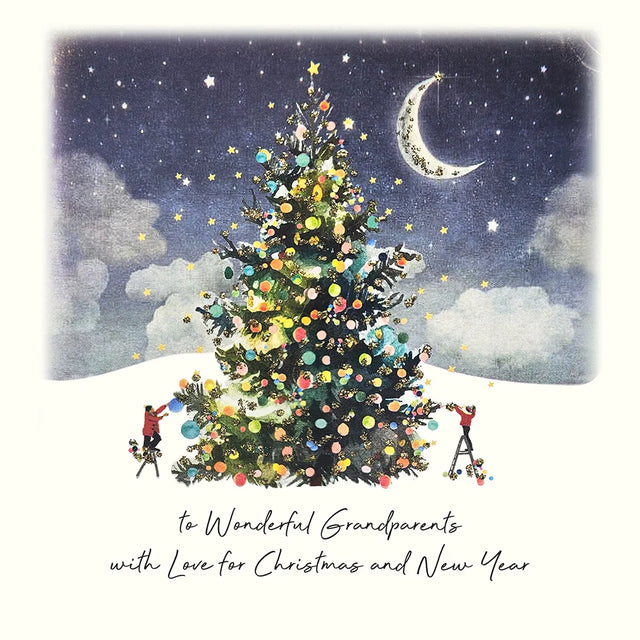 To Wonderful Grandparents With Love for Christmas and New Year Card