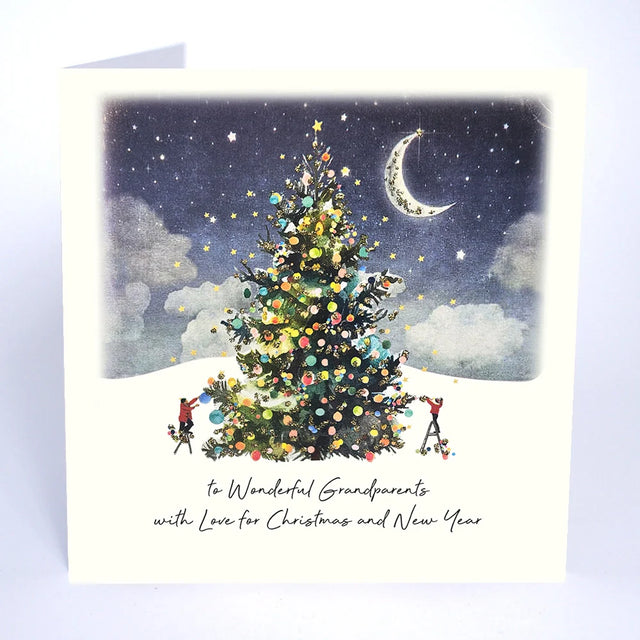 To Wonderful Grandparents With Love for Christmas and New Year Card