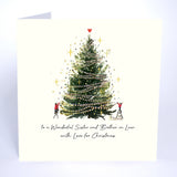 To a Wonderful Sister and Brother in Law With Love for Christmas Card