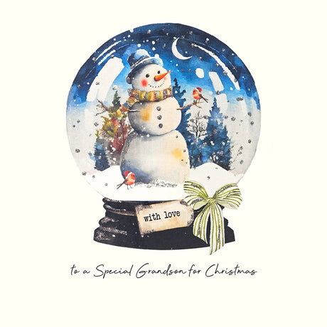 To a Special Grandson for Christmas With Love Card