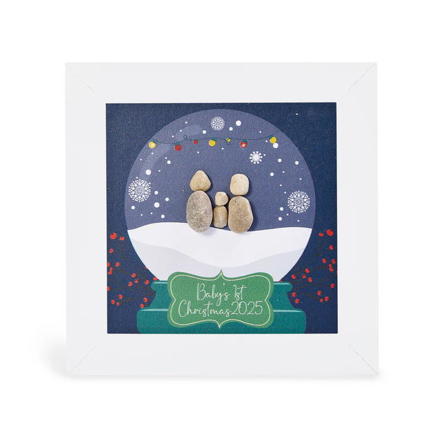 Mini Pebble Picture - Baby's 1st Christmas 2025