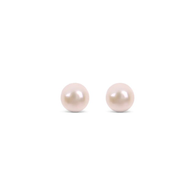 Earrings - Small Pink Pearl Stud