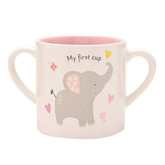 Baby Two Handle Mug - Pink