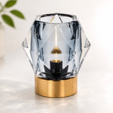 Luxe LED Lamp Diamond Cut Grey
