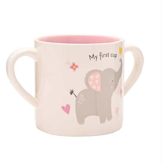 Baby Two Handle Mug - Pink