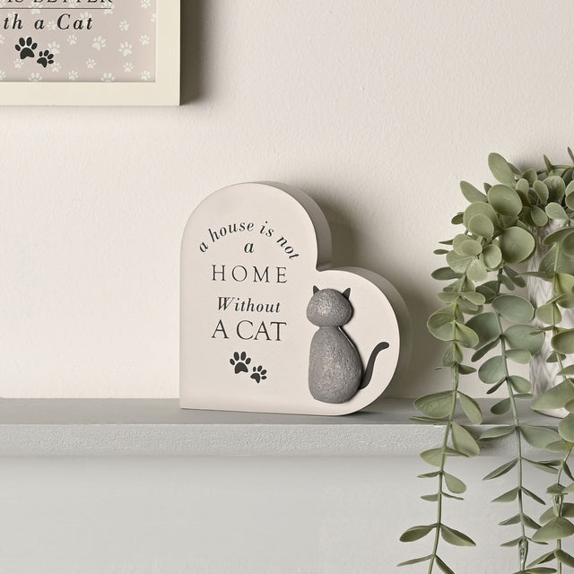 A House is not a Home Without a Cat Plaque