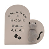 A House is not a Home Without a Cat Plaque
