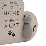 A House is not a Home Without a Cat Plaque