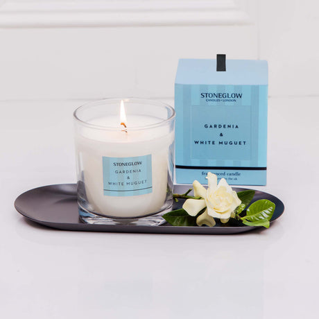 Stoneglow Gardenia & White Muguet Candle