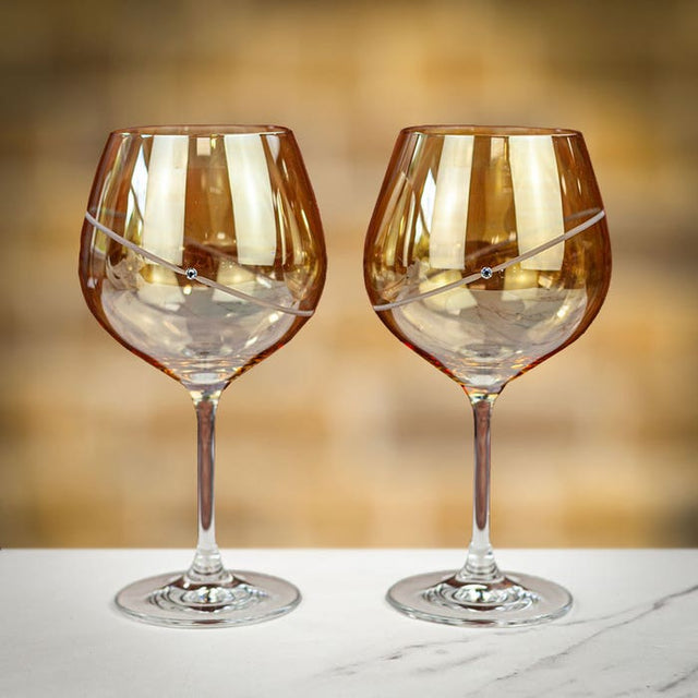 Dartington Gold Copa G & T Set Of 2