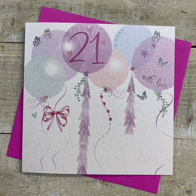 Female 21st Birthday Card