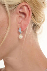 Tutti Freshwater Pearl Earrings - Silver