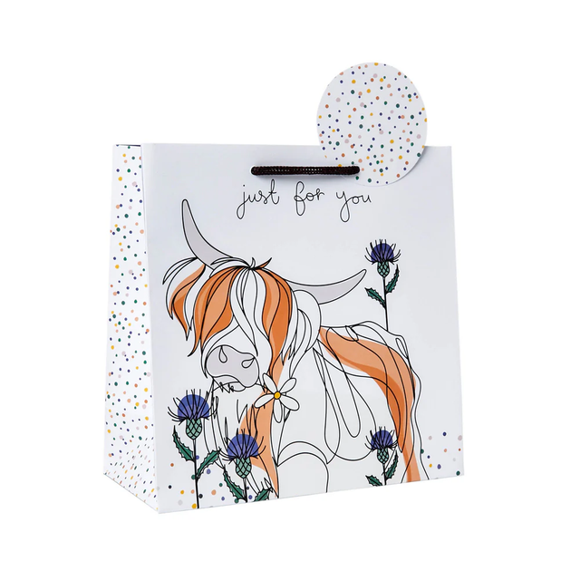 Highland Cow Medium Gift Bag