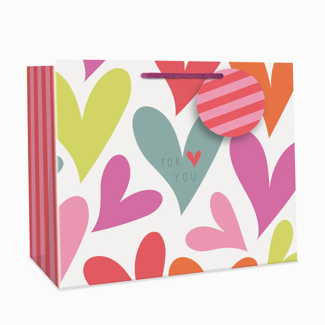 Hearts Tote Gift Bag