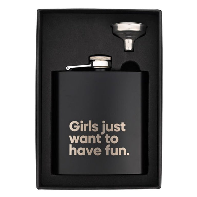 Say It With A Song Hip Flask - Girls Just Want to Have Fun
