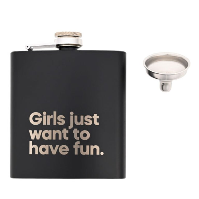 Say It With A Song Hip Flask - Girls Just Want to Have Fun