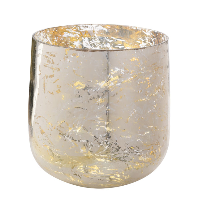 Gold Speckled Glass Vase - Large