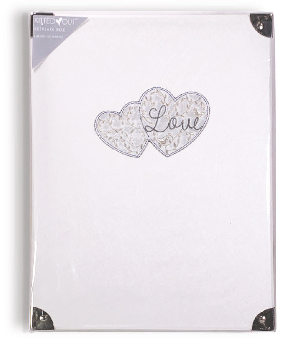 Large Keepsake Box with Hearts