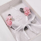 Real Horseshoe with Pink Flowers