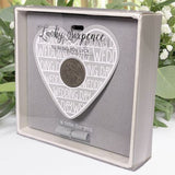 Lucky Sixpence Wedding Heart