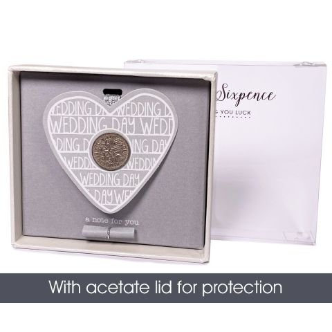 Lucky Sixpence Wedding Heart