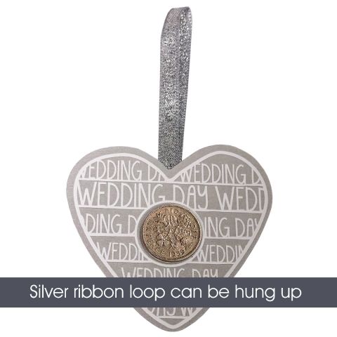 Lucky Sixpence Wedding Heart