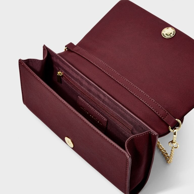 Katie Loxton Kayla Quilted Cross-Body Bag Plum