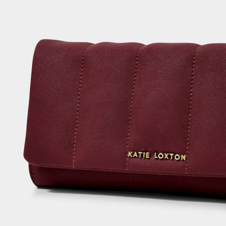 Katie Loxton Kayla Quilted Cross-Body Bag Plum