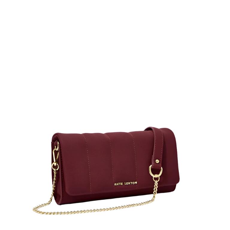 Katie Loxton Kayla Quilted Cross-Body Bag Plum