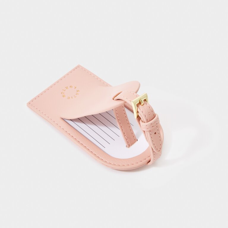 Katie Loxton First Luggage Tag Pink