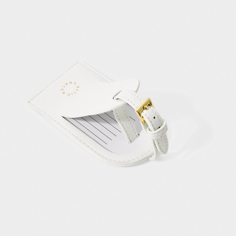 Katie Loxton My First Luggage Tag - White