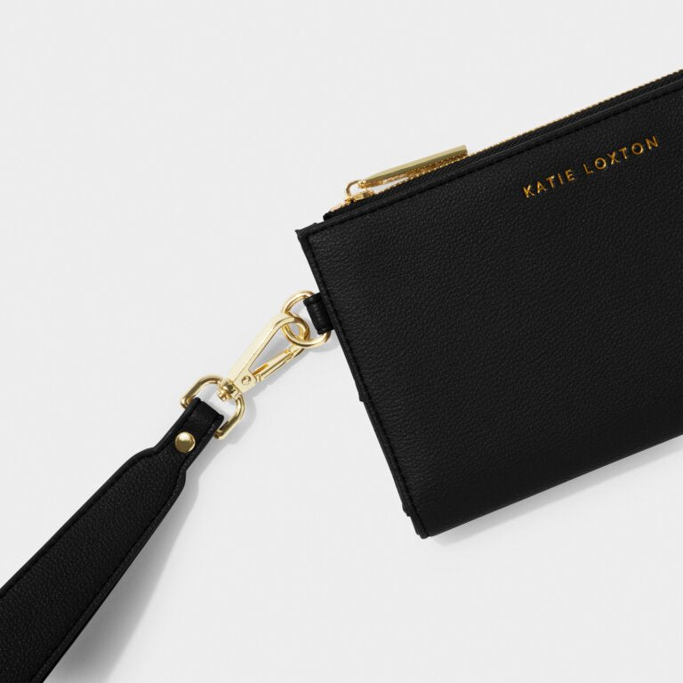 Katie Loxton Zana Wristlet Purse Black