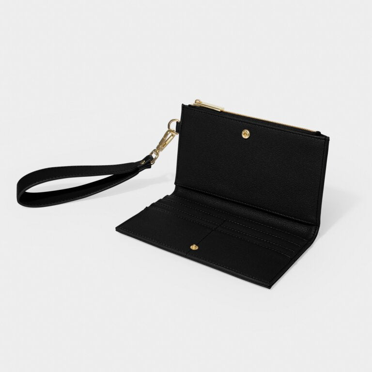 Katie Loxton Zana Wristlet Purse Black