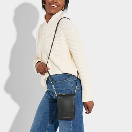 Zana Slim Crossbody Bag Black